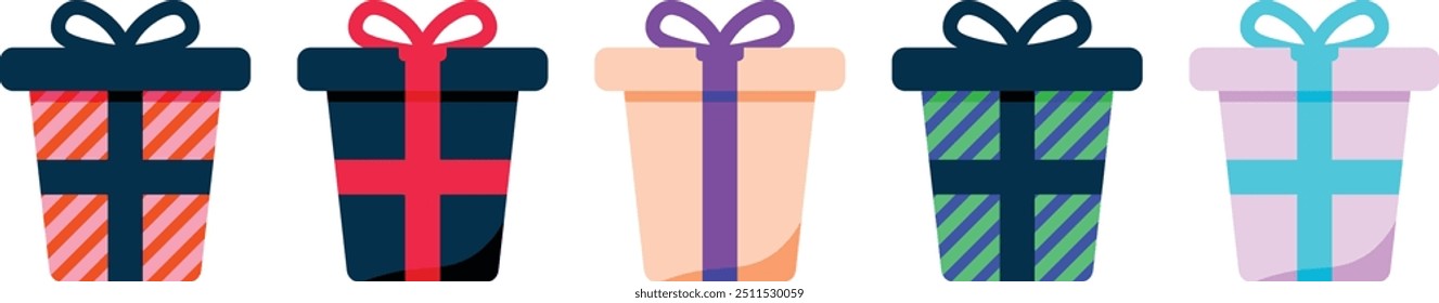 Gift box icon. Gifts and presents for holiday celebration and special sales offer. birthday celebration, special give away pack Isolated birthday