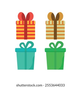 Gift box icon. Gifts and presents for holiday, christmas  celebration and special sales offer.