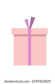 Gift box icon. Gifts and presents for holiday celebration and special sales offer. birthday celebration, special give away pack Isolated birthday or anniversary box with wrapping paper and ribbon bow.