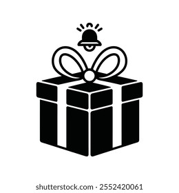 Ícone e ilustração da caixa de presente