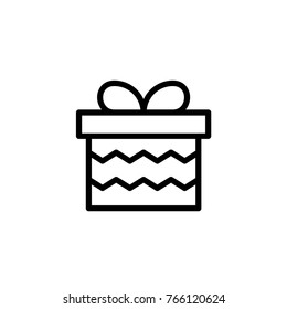 A gift box icon illustration
