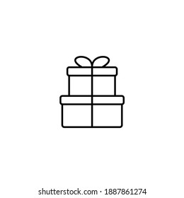Gift Box Icon Illustration Design