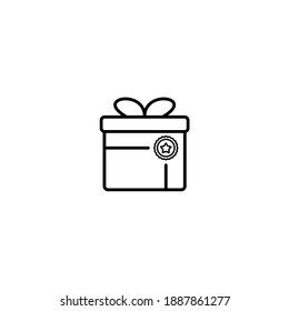 Gift Box Icon Illustration Design