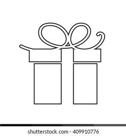 Gift Box Icon Illustration design