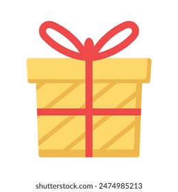 gift box icon illustration on white background.