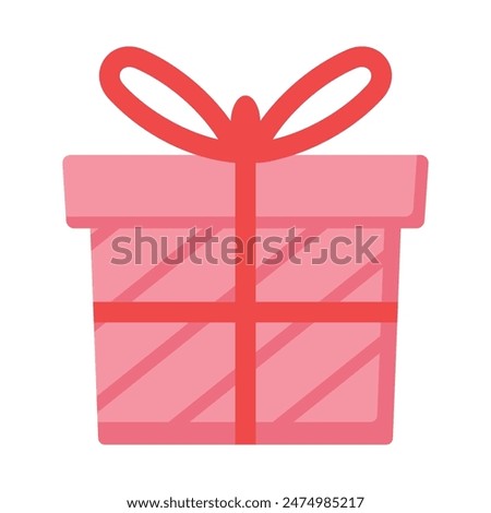 gift box icon illustration on white background.