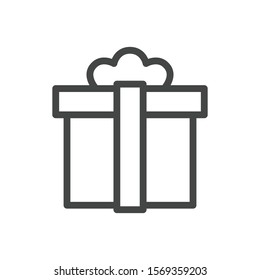 Gift box icon isolated on white background. Present symbol modern, simple, vector, icon for website design, mobile app, ui. Vector Illustration