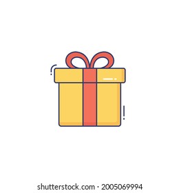 gift box Icon Isolated On White Background 