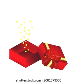 Gift Box icon isolated on white background for web design