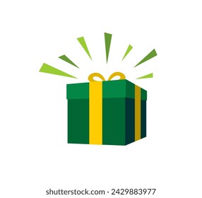 Gift box icon isolated on white background