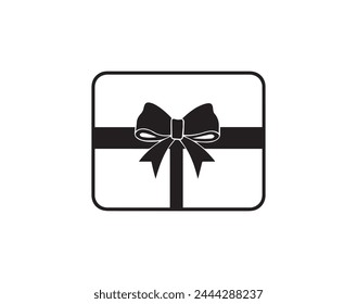 Gift box icon isolated on white background. Gift box vector icon.