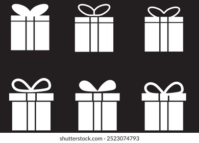 Gift box icon isolated on white background