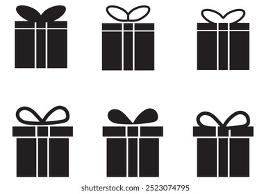 Gift box icon isolated on white background