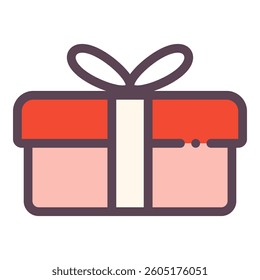 Gift box icon isolated on white background