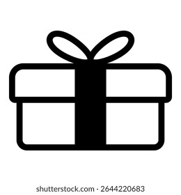 Gift box icon isolated on white background