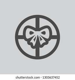 Gift box icon isolated sign symbol and flat style for app, web and digital design. Vector illustration.