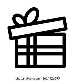 gift box icon isolated sign symbol vector illustration - high quality black style vector icons
