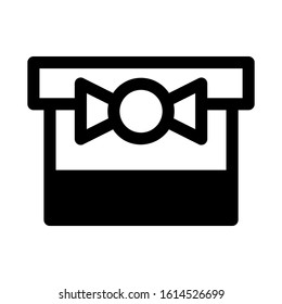gift box icon isolated sign symbol vector illustration - high quality black style vector icons
