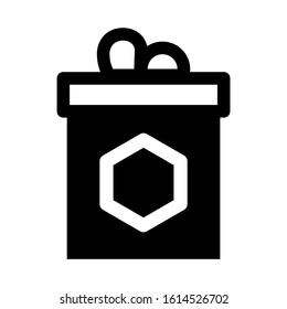 gift box icon isolated sign symbol vector illustration - high quality black style vector icons
