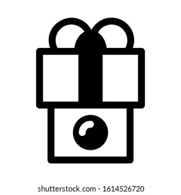 gift box icon isolated sign symbol vector illustration - high quality black style vector icons
