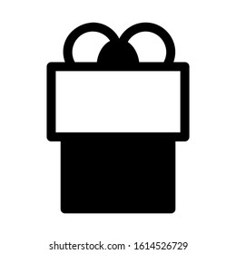 gift box icon isolated sign symbol vector illustration - high quality black style vector icons
