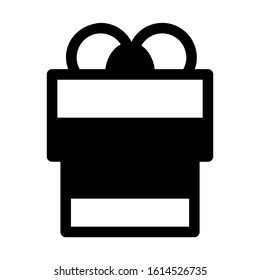 gift box icon isolated sign symbol vector illustration - high quality black style vector icons
