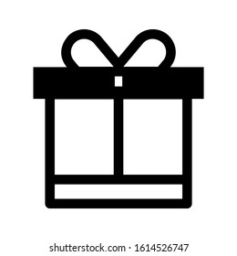 gift box icon isolated sign symbol vector illustration - high quality black style vector icons
