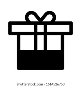 gift box icon isolated sign symbol vector illustration - high quality black style vector icons
