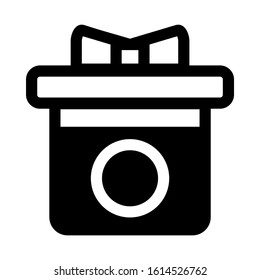 gift box icon isolated sign symbol vector illustration - high quality black style vector icons
