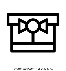 gift box icon isolated sign symbol vector illustration - high quality black style vector icons
