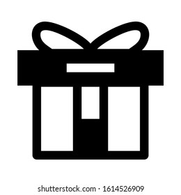 gift box icon isolated sign symbol vector illustration - high quality black style vector icons
