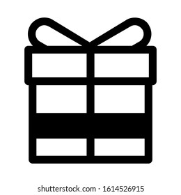 gift box icon isolated sign symbol vector illustration - high quality black style vector icons

