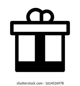 gift box icon isolated sign symbol vector illustration - high quality black style vector icons
