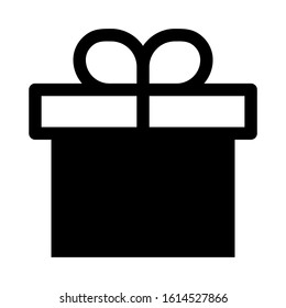 gift box icon isolated sign symbol vector illustration - high quality black style vector icons
