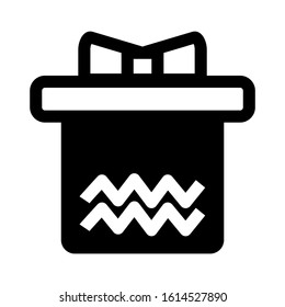 gift box icon isolated sign symbol vector illustration - high quality black style vector icons

