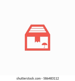 Gift box icon isolated sign symbol. Flat Vector illustration. Can be used for mobile and web design