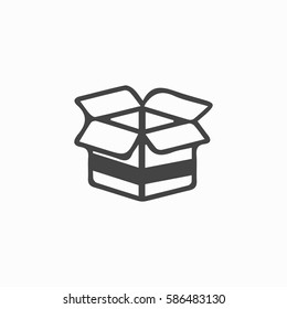 Gift box icon isolated sign symbol. Flat Vector illustration. Can be used for mobile and web design