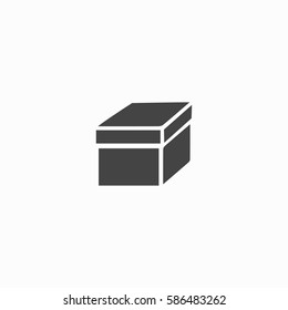 Gift box icon isolated sign symbol. Flat Vector illustration. Can be used for mobile and web design