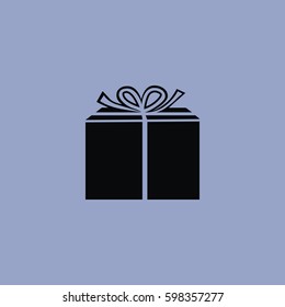 Gift box icon isolated sign symbol and flat style for app, web and digital design. Vector illustration.