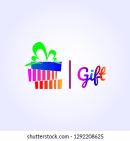 Gift box icon isolated white background