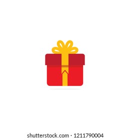 Gift box icon logo design