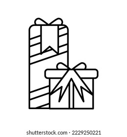 Gift box icon logo design template vector isolated illustration