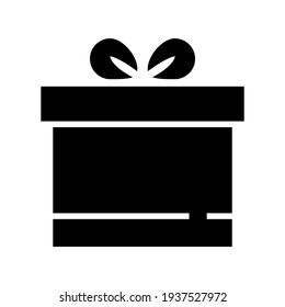 gift box icon or logo isolated sign symbol vector illustration - high quality black style vector icons
