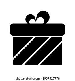 gift box icon or logo isolated sign symbol vector illustration - high quality black style vector icons
