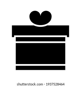 gift box icon or logo isolated sign symbol vector illustration - high quality black style vector icons
