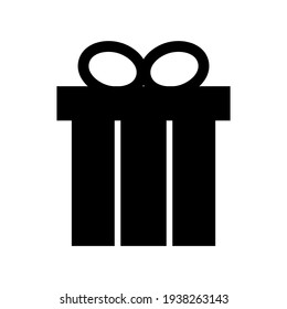 gift box icon or logo isolated sign symbol vector illustration - high quality black style vector icons
