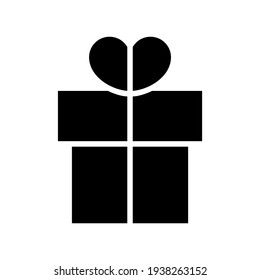 gift box icon or logo isolated sign symbol vector illustration - high quality black style vector icons
