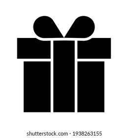 gift box icon or logo isolated sign symbol vector illustration - high quality black style vector icons
