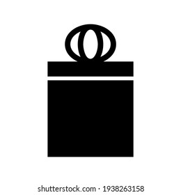 gift box icon or logo isolated sign symbol vector illustration - high quality black style vector icons
