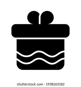 gift box icon or logo isolated sign symbol vector illustration - high quality black style vector icons
